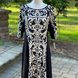 Dress black and gold.